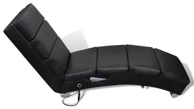 Immagine prodotto di vidaXL Chaise longue da massaggio in Pelle finta nera