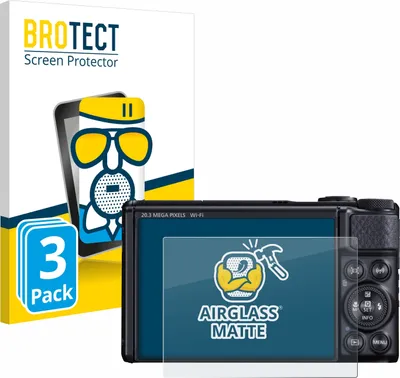 Produktbild von 3x BROTECT Entspiegelungs Schutzglas für Canon PowerShot SX740 HS / Lite Schutzfolie Panzer Folie Glas Display Schutz matt