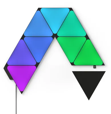 Produktbild von Nanoleaf Shapes Black Triangles Starter Kit 9PK