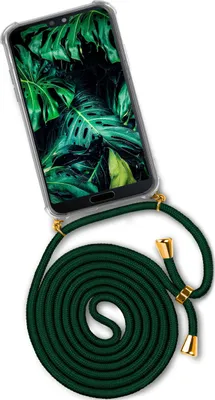 Produktbild von TWIST-Case + TWIST-Cord für Huawei P20, Farbe:Deepest Jungle (Gold)