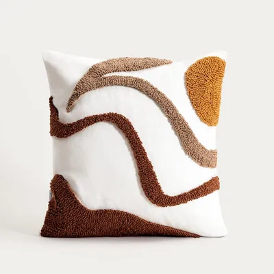 Produktbild von HOMLA NAYLA Kopfkissenbezug mit Tufting-Muster 45x45 cm