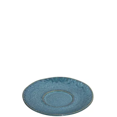 Produktbild von Leonardo Matera Unterteller 1 Stück, spülmaschinengeeigneter Steingut-Unterteller für Matera Tassen, 1 Keramik-Untertasse, Ø 15 cm, blau, 018592