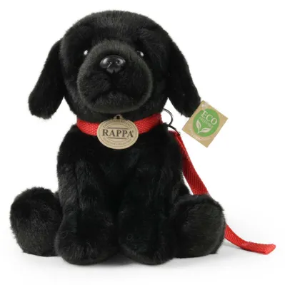Image de Chien en peluche labrador avec laisse, 28 cm, ÉCOLOGIQUE