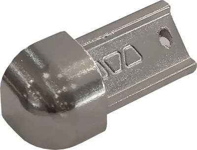Obrázok produktu pre Schlüter Rondec ED/RO100E Außenecke Dekorprofil Edelstahlimitat H=10mm