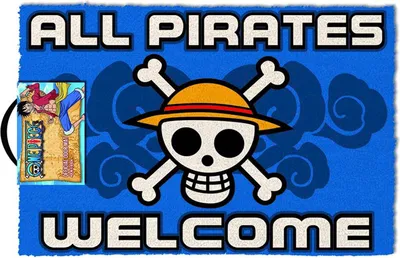 Produktbild von One Piece Fußmatte All Pirates Welcome