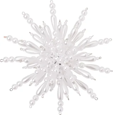 Produktbild von Perlenstern-Komplettset "White Snowflake"