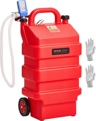 Obrázok produktu pre VEVOR cisterna 60 l, 1,2 m prečerpávacia hadica a dýza so senzorom automatického zastavenia, adaptér na nádrž, vhodná na naftu a benzín, červená