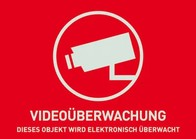 Produktbild von Abus Warnaufkleber Videoüberwachung AU1320 148 x 105 mm