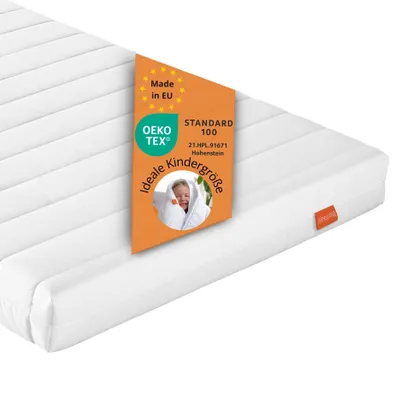 Produktbild von ergonomische Kaltschaummatratze, 70 x 140 cm, H2, 9 cm, Kindermatratze, Wendematratze, sleepling Basic 30