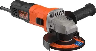 Image de Meuleuse d'angle noire/orange de 710 W avec fil