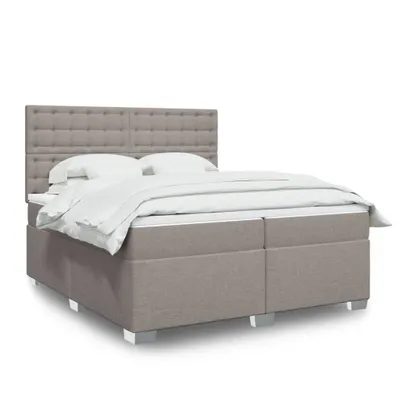 Produktbild von Möbel Boxspringbett mit Matratze Taupe 200x200 cm Stoff - Klassische Betten 3290613