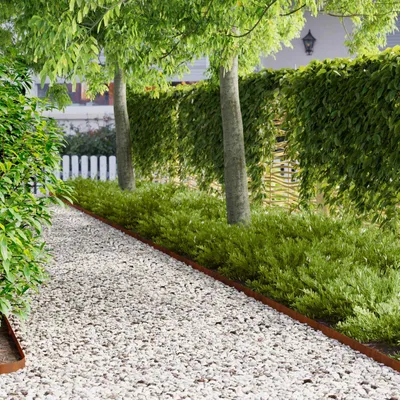 Produktbild von Möbel Raseneinfassung 50 Stk. 102 x 4 x 4 cm Stahl Rostig - Beeteinfassungen &57476