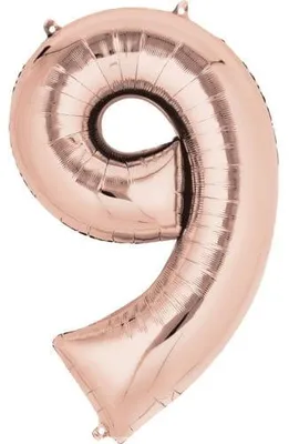 Obrázek produktu pro Balón, 100 cm, růžová zlatá barva, 9 kusů