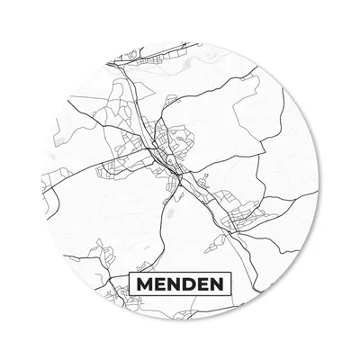 Produktbild von MuchoWow® Mauspad Mousepad Menden - Stadtplan - Karte 50x50 cm - Mousepads - Maus Mat - Pad - Mausunterlage - Vinyl
