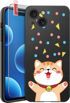 Obrázek produktu pro Pouzdro na iPhone 15 | Vzory | Silikonové pouzdro s tvrzeným sklem 9H