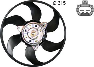 Imagen del producto de MAHLE CFF 382 000S: Ventilador para refrigeración del motor, ventilador del radiador para OPEL Vectra C Caravan (Z02), radiador de agua, diámetro 300 mm