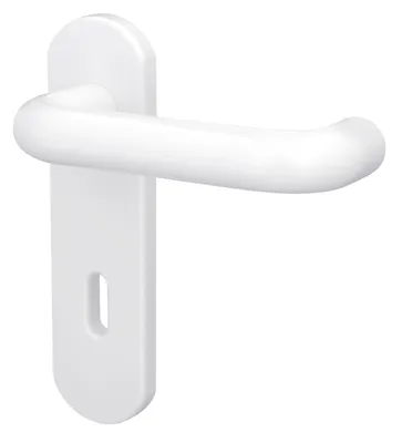 Produktbild von Alpertec BB-Kurzschildgarnitur Nylon weiß abgerundet