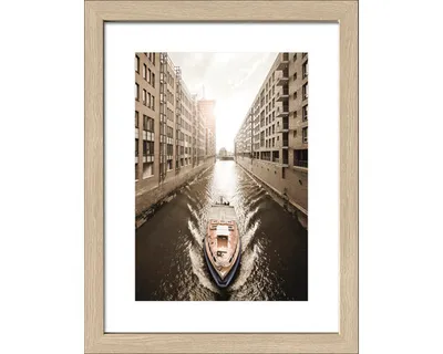 Produktbild von Gerahmtes Bild Hamburg Speicherstadt 33x43 cm