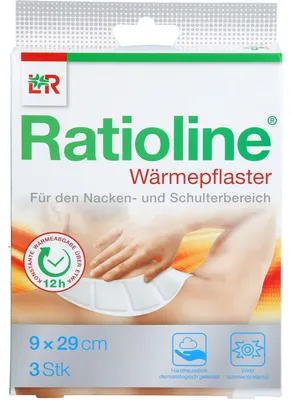 Produktbild von Ratioline Wärmepflaster Nacken/schulter 9x29 cm 3 St