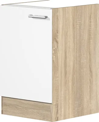 A product shot of a kitchen cabinet base unit.