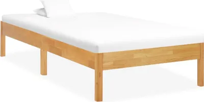 Productafbeelding van Massief houten bed, eikenhout, 90x200 cm
