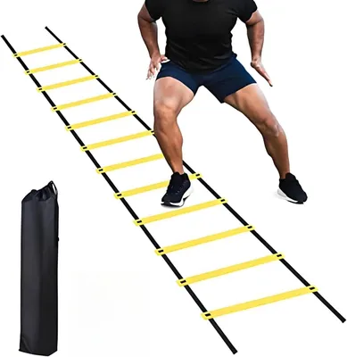 Obrázok produktu pre Coordination ladder 6 m, 12 priečok, pre tréning futbalu, s taškou