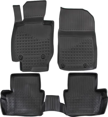 Produktbild von J&J AUTOMOTIVE | 3D Design Gummimatten Gummifußmatten Für Mazda CX-5 2011-2016, Schwarz, Anti-Rutsch, Ohne Geruch, mit Tunnel, Allwetter, 3cm Hoher Rand