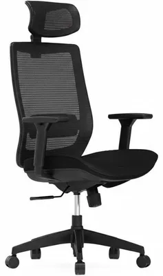 Produktbild von Ergonomischer Bürostuhl BS4B, Netz mit Lendenwirbelstütze, schwarz