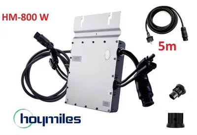 Produktbild von Hoymiles HM-800 Microwechselrichter mit 5m Kabel Balkonkraftwerk 2PV-Module
