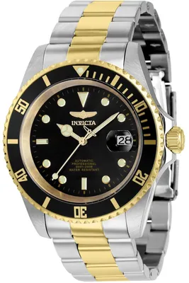 Obrázok produktu pre Invicta Pro Diver 8927OBXL Pánske Hodinky - Automatický Hnací Mechanizmus - Nerezová Oceľ s Čiernym Ciferníkom - 43 mm