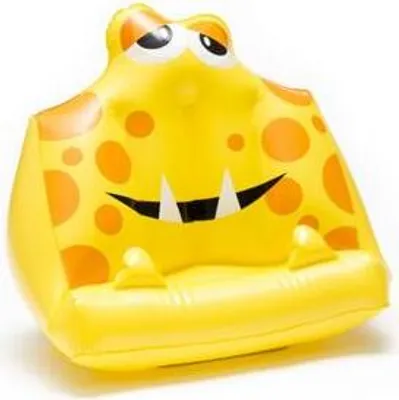 Image de Bookmonster Air Jaune | Sammy | Coussin de lecture gonflable pour livres et tablettes | Support de livre | Support de tablette | Aide à la lecture