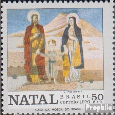 Produktbild von Briefmarken Brasilien 1970 Mi 1274 (kompl.Ausg.) gestempelt Weihnachten