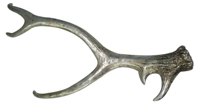 Produktbild von Geweih Tischdeko Hirschgeweih silber 63x27x9cm aus Polyresin Hirsch