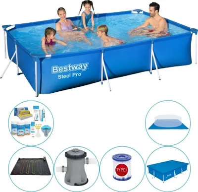 Zdjęcie produktu dla Bestway Steel Pro 300x201x66 cm Rechteckig - oferta basenów kąpielowych