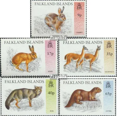 Produktbild von Briefmarken FalklanSteckanschlussln 1995 Mi 659-663 (kompl.Ausg.) postfrisch Eingeführte Wildtiere