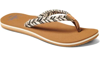 Produktbild von REEF Damen Zehentrenner Zehensandalen Sandalen »CUSHION BREAK« Schwarz Multi