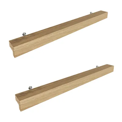 Produktbild von Sossai Holz Möbelgriffe aus Eiche | GAH01 | Lochabstand 192mm, Länge 272mm, 2 Stück