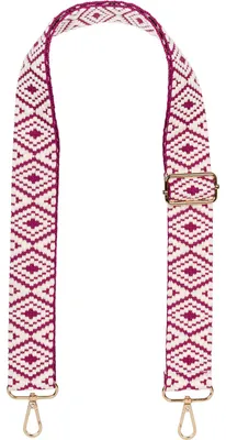 Produktbild von styleBREAKER Taschen Schulterriemen mit Azteken Muster, Wechsel Taschengurt mit Karabinerhaken, verstellbar, Unisex 02013015