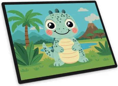 Produktbild von itenga Schreibunterlage V1 Motiv DINO im Kawaii Design