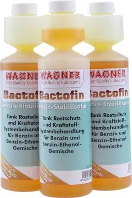 Obrázek produktu pro 3x250ml Wagner Bactofin Stabilizátor benzínu Ochranný prostředek proti korozi nádrže pro dvoutaktní a čtyřtaktní motory