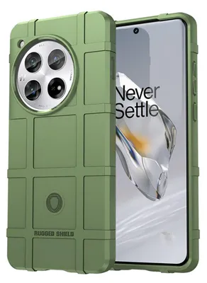 Productafbeelding van MobyDefend Hoesje - Geschikt voor OnePlus 12 - Rugged Shield TPU Backcover - Groen