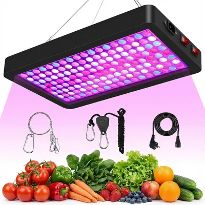 Zdjęcie produktu dla 47W 1200lm lampa roślinna Led pełne spektrum rośliny domowe lampa UV do uprawy roślin światło dla roślin warzywa kwiaty (VEG i BLOOM podwójny przełącznik)