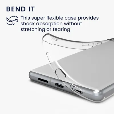 Produktbild von kwmobile Hülle kompatibel mit Google Pixel 6a - Silikon Handyhülle transparent - Handy Case in Transparent