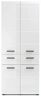 Produktbild von Hochschrank Skin, Hochglanz, 60 x 182 x 31 cm, weiß