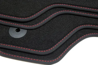 Produktbild von Allwetter Fußmatten passend für Toyota RAV4 3 Bj. 2006-2013, Naht:Rot