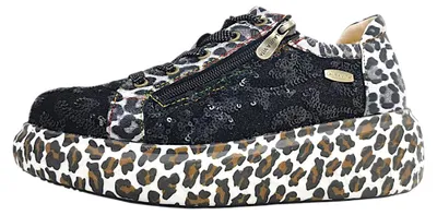 Image de Laura Vita : Chaussures pour femmes, chaussures à lacets, style sportif, couleur noire, pour le quotidien