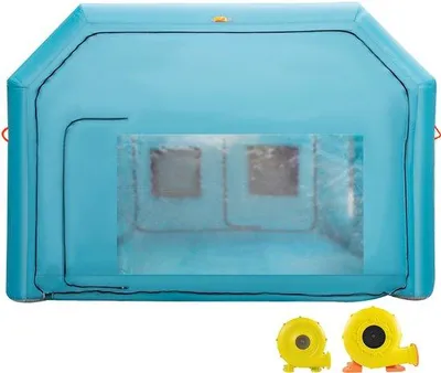 Produktbild von Handliche blähschlauchspritzwanne, 7 x 4 x 2,5 m, Selbstreinigung mit Luftsieben und 2 Spritzbläsern, verbesserte Spritzwanne für Autolackarbeiten