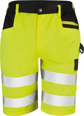 Immagine prodotto di Result R328X | Pantaloncini di sicurezza - Pantaloni corti da lavoro secondo EN20471:2013 K - Colore: giallo fluorescente - Taglia: 4XL