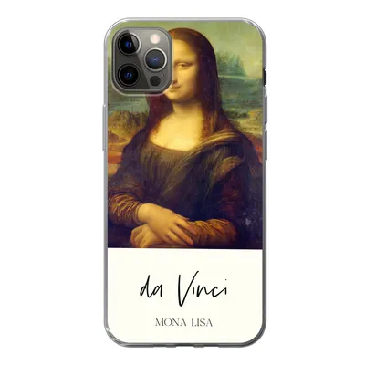 Produktbild von MuchoWow® Handyhülle Schutzhülle Hülle für iPhone 12 Pro Max Mona Lisa - Leonardo da Vinci - Alte Meister Silikon Softcase Handy Hülle - Hartschale