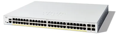 Image de Cisco Catalyst 1300-48FP-4G - Commutateur - L3 - géré - 48 x 10/100/1000 (PoE+) + 4 x Gigabit SFP - montable en rack - PoE+ (740 W)